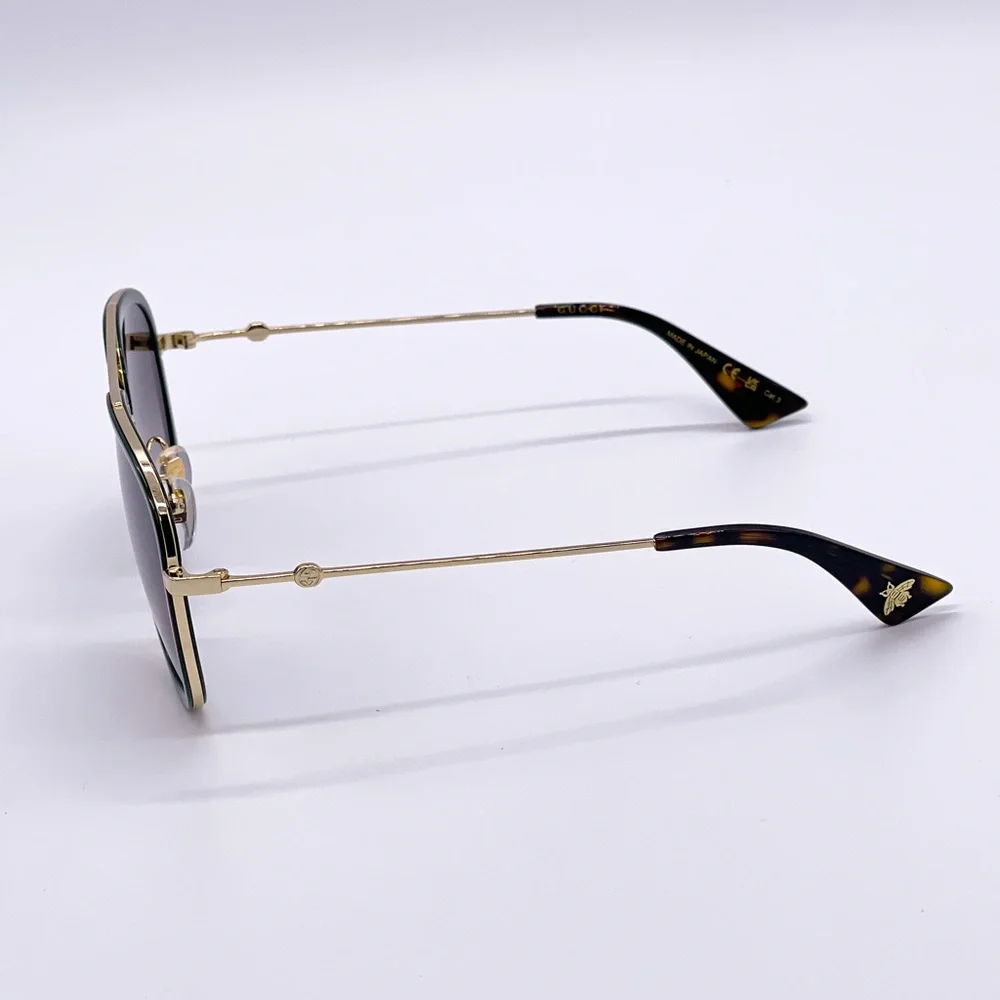 NEW GUCCI GG0062S 003 AVIATOR FRAME SUNGLASSES UNISEX GUCCI EYEWEAR